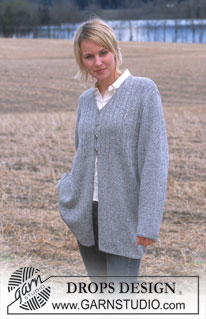 Free patterns - Damskie długie rozpinane swetry / DROPS 91-14