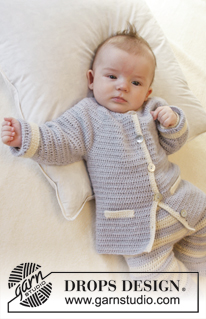 Free patterns - Swetry rozpinane dla niemowląt i małych dzieci / DROPS Baby 25-21