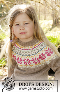 Free patterns - Dziecięce swetry przez głowę / DROPS Children 27-8