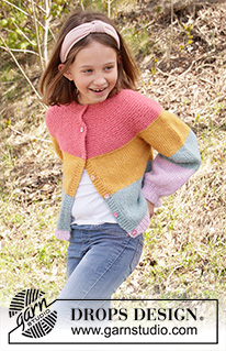 Free patterns - Rozpinane swetry i bolerka dziecięce / DROPS Children 34-24