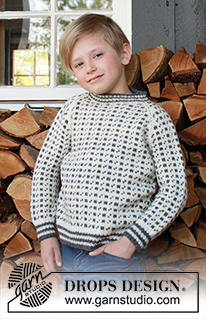 Free patterns - Dziecięce swetry przez głowę / DROPS Children 37-9