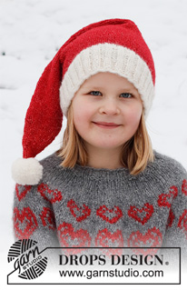 Free patterns - Santa Hats / DROPS Children 41-19