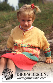 Free patterns - Rozpinane swetry i bolerka dziecięce / DROPS Children 5-8