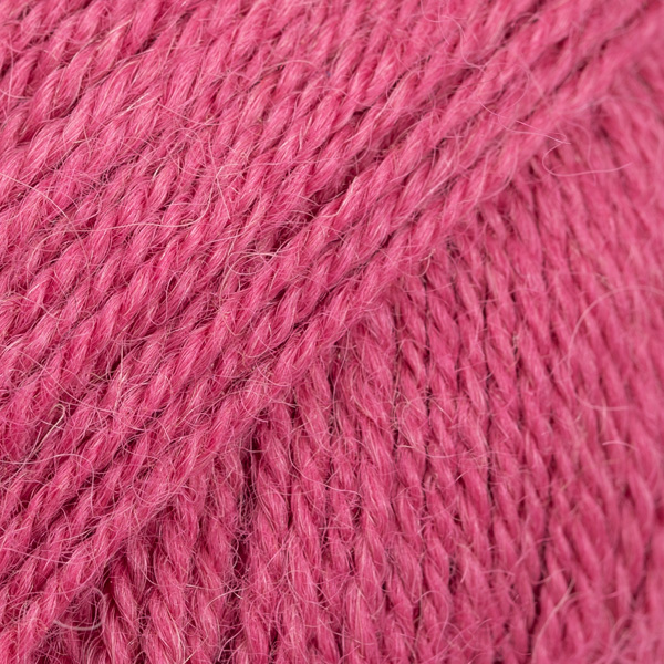 DROPS Alpaca uni colour 3770,  bringebær rose