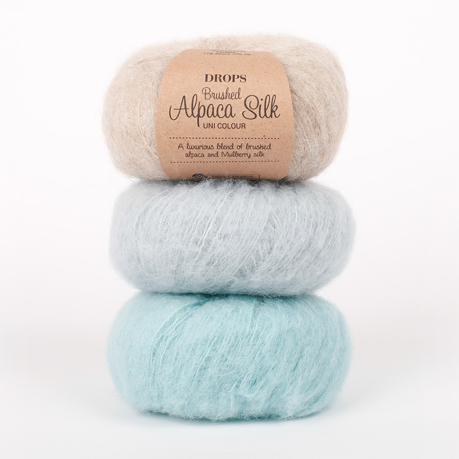 DROPS Brushed Alpaca Silk - A luxurious blend of brushed alpaca and  mulberry silk