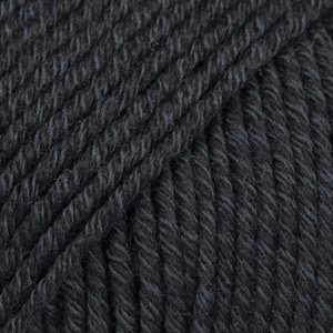DROPS Cotton Merino uni colour 02, černá