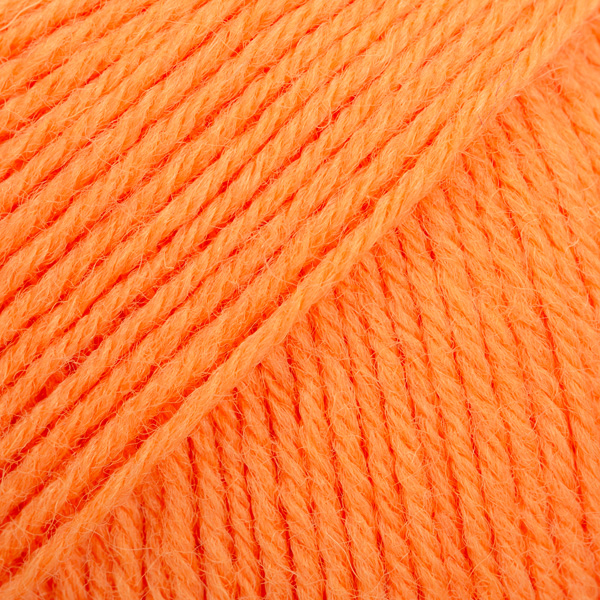DROPS Fabel uni colour 119, elektrisk oransje