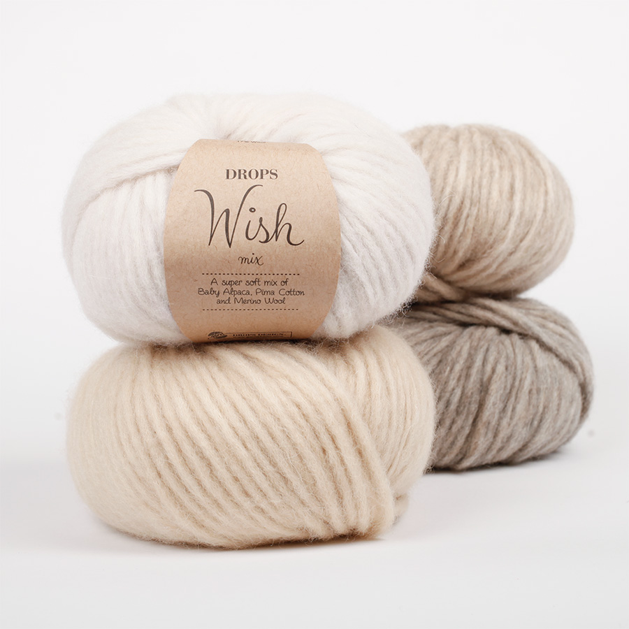 DROPS Wish - A dreamy blow yarn in baby alpaca, merino wool and pima cotton